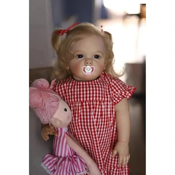 Reborn Baby Soft Weighted Cloth Body Realistic Newborn Toddler Girl Dolls - Picture 2 of 6